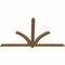 Ekena Millwork Redmond Smooth Timber Gable Bracket, Western Red Cedar, 72"W x 42"H x 1 1/2"D x 3 1/2"F, 14/12 Pitch GBW072X42X0204RED00SWR - alternate 5
